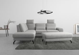 Sit&more Ecksofa »Cinturo L-Form« inklusive Sitztiefenverstellung und Federkern, Sitzhöhe 45 cm