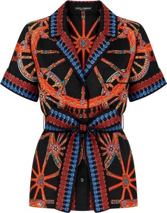 Dolce & Gabbana Vanity Shirt - Dames - Overhemden - Veelkleurig - S - Overhemden