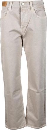 Replay Straight Jeans - Dames - Regular Fit Jeans - Beige - W29 - Katoen - Jeans