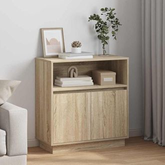 vidaXL Credenza Con Led Rovere Sonoma 71 X 34.5 X 75 Cm - Vidaxl