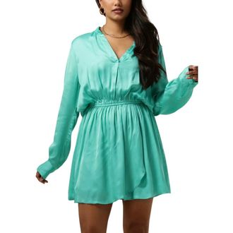 Est'seven Kleedjes, Dames, Blauw, L, Bamboe, Groene Bamboe Jurk