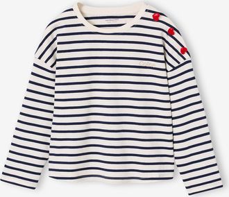 Vertbaudet M&auml;dchen Langarmshirt im Matrosenstil marine