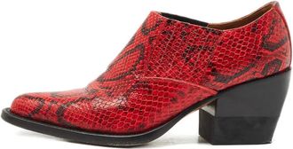 Chlo&eacute; Stivali Rylee con effetto serpente - Rosso