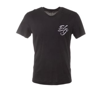 Dolce & Gabbana Short Sleeve T-shirt - male - Dolce & Gabbana - T-Shirts - Black - M - Tops