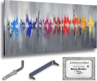 OEM Monica Mirafiori 100% Pintado A Mano Cuadro Biorritmo 140x70cm Cuadro Pintado A Mano Pintura Acr&iacute;lica Cuadro Acr&iacute;lico De Gran Tama&ntilde;o Arte Moderno Cuad