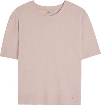 Herno Fine-knit T-shirt - Light Pink - 48 (UK16 / XL)