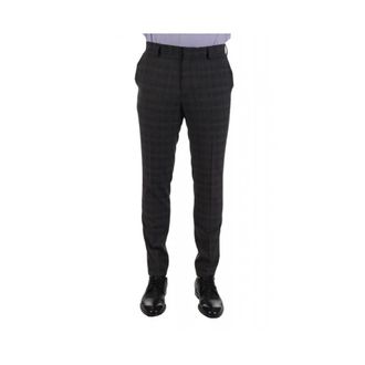 HUGO BOSS Slim Fit Check Suit Trousers Getlin212 - male - Hugo - Suit Trousers - Gray - 2XL - Trousers