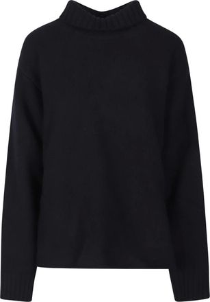 Bottega Veneta Wool and Cashmere Blend Turtleneck - Dames - Truien - Blauw - Maat: M Wol