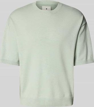 Jack & Jones T-Shirt in Strick-Optik mit gerippten Abschl&uuml;ssen in Lind, Gr&ouml;&szlig;e S