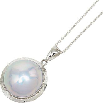 Tasaki Mabe Pearl Au750 Pendant Necklace