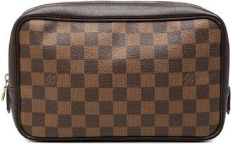 Louis Vuitton Pre-owned Trousse Toilette 25 - Dames - Vintage Tassen - Bruin - ONE Size - Leer - Vintage