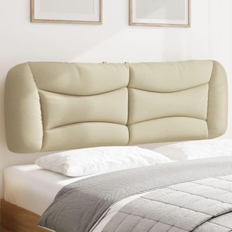 vidaXL Cabecero De Cama Acolchado Tela Crema 160 Cm Vidaxl