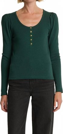 Nation Ltd Reeva Henley Top In Pine