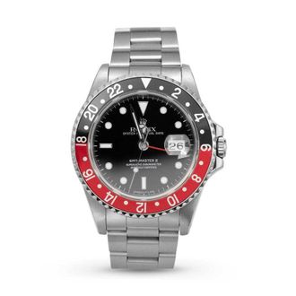 Rolex Pre-owned Rolex GMT-Master II Automatic Black Dial Mens Watch 16710 BKSO