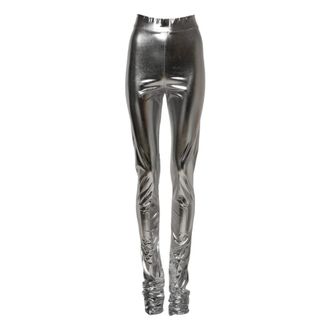 Dolce & Gabbana Slim Fit Leggings Trousers - female - Dolce & Gabbana - Leggings - Gray - 2XS - Trousers