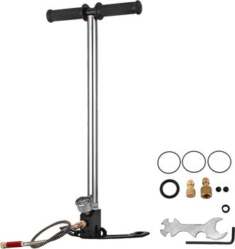 OEM Bomba Manual Con Manguito, Sistema De 3 Etapas, Presi&oacute;n M&aacute;xima De 4500 Psi, 4500 Psi Plata