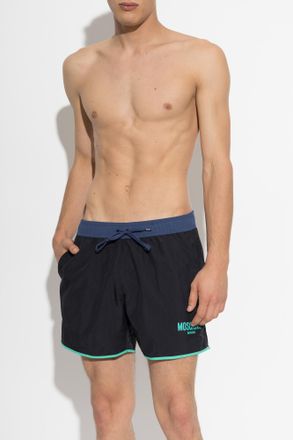 Moschino Swim Shorts, Mens, Black