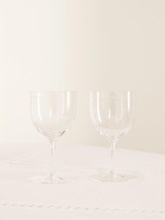 Lobmeyr Set Di Due Calici In Cristallo Rothschild Stars - Neutri