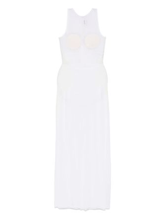 Jean Paul Gaultier conical maxi dress - women - Viscose/Elastane - S - White