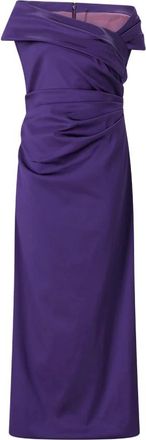 Talbot Runhof Talbot Runhof, Dames, Jurken, Paars, Maat: 2XL Leer