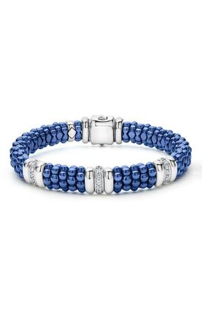 Lagos Blue Caviar Rope Bracelet in Ultramarine at Nordstrom, Size 7