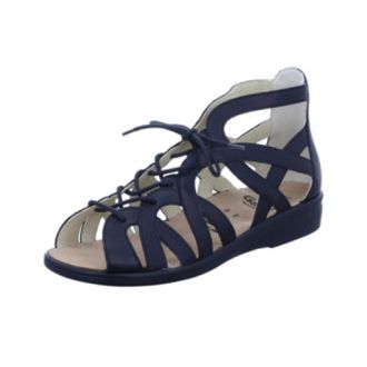 Ganter Schoenen, Dames, Zwart, 38 1/2 EU, Zwarte Sandalen met Bandjes voor Dames