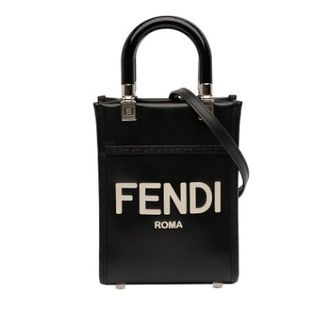 Fendi Pre-owned The Mini Sunshine Shopper - Dames - Vintage Mini Tas - Zwart - ONE Size - Leer - Vintage