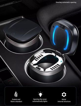 OEM Cubo De Basura Para Coche, Cubo De Basura, Mini Cubo De Basura De 1 Litro, Caja De Almacenamiento De Pl&aacute;stico Para Coche, Negro
