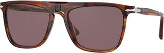Persol PO3225S Polarized 1157AF Mens Sunglasses Brown Size 56