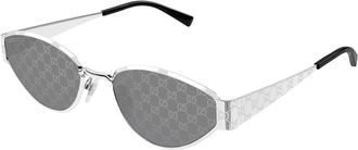 Gucci Gg1853S Sunglasses - unisex - Gucci - Sunglasses - Gray - 55 MM - Accessories