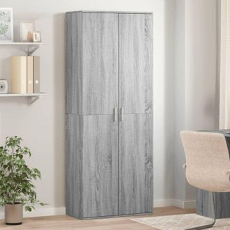 vidaXL Vidaxl - Aparador Alto Madera De Ingenier&iacute;a Gris Sonoma 70x35x180 Cm