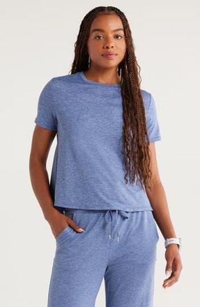 Zella Restore Soft Lite Relaxed Tee in Blue Tempest at Nordstrom Rack, Size Small
