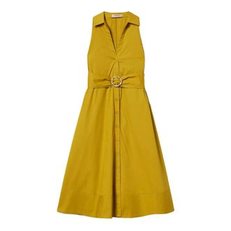 Twinset Shirt Dresses, female, Green, Size: XS 12117 Avocado Oil Abito