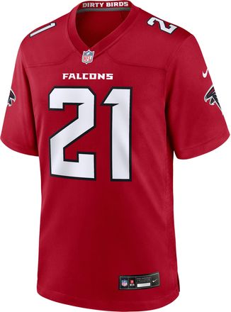 Nike Deion Sanders Atlanta Falcons Retired Nike Mens NFL Game Jersey in Red | 67NM0IXPW13-E9X