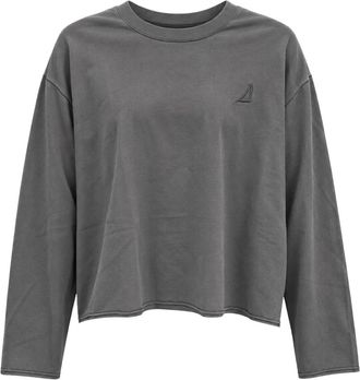 Akep Jersey de punto holgado deconstruido - Tops - Mujer - Gris - XS