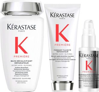 Kerastase Womens K&eacute;rastase Premi&egrave;re Decalcifying Trio - Repairing Shampoo 250ml, Conditioner 200ml & 45ml Pre-Shampoo for Damaged Hair - One Size