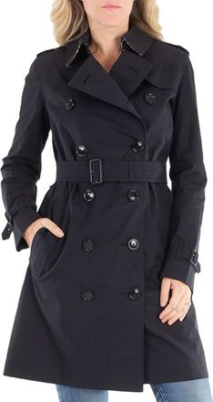 Burberry Midnight The Kensington Trench Coat, Brand Size 2 (US Size 0)