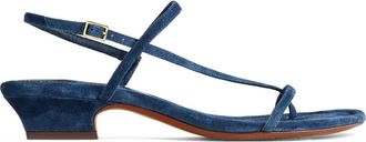 Madewell Maycie Asymmetric T-Strap Sandal in Warm Midnight at Nordstrom, Size 9.5