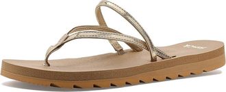 Sanuk Yoga Strappy Womens Sandals Champagne : 10 B - Medium, Leather