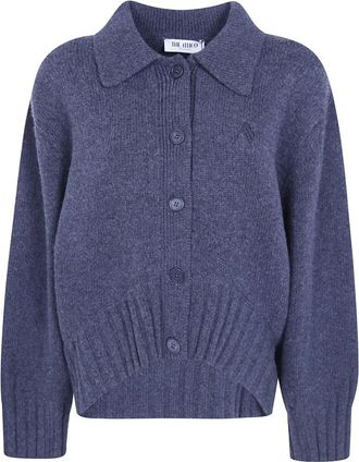 The Attico Shirtkraag Vest - Dames - Vesten - Grijs - M - Truien & Vesten