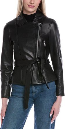 Reiss Febe Leather Jacket