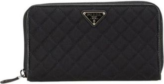 Prada Pre-owned Wallets, female, Black, Size: ONE SIZE Pre-owned Vintage Nylon Wallet