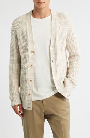 Treasure & Bond Textured Cotton Cardigan in Ivory Marl at Nordstrom Rack, Size X-Large