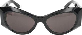 Balenciaga Zwart Grijs Zonnebril Bb 0394S Stijl - Dames - Zonnebrillen - Zwart - 59 MM - Accessoires
