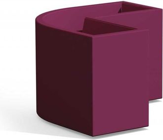 Monacis Monacis - Jardinera Angular De Resina 80x35 Cm Mod. Flowerpot Angular Violeta
