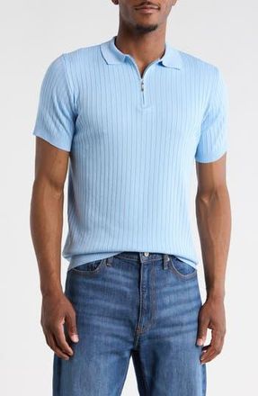 T.R. Premium Slim Fit Polo Sweater in Soft Blue at Nordstrom Rack, Size Xxx-Large