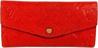 Louis Vuitton Pre-owned Wallets, female, Red, Size: ONE SIZE Pre-owned Long wallet (bi-fold)