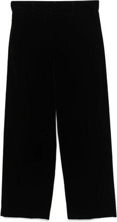 Max Mara Zaffiro Wijde Broek - Dames - Wijde Broeken - Zwart - 3XS - Katoen - Broeken
