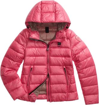 Blauer Caroll Korte Gewatte Jas - Dames - Jassen - Roze - Maat: L Leer
