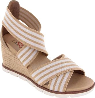 Mia Amore Haiku MHA1346-100 Sandal Women Beige Wedge Heel Espadrille RHS8452